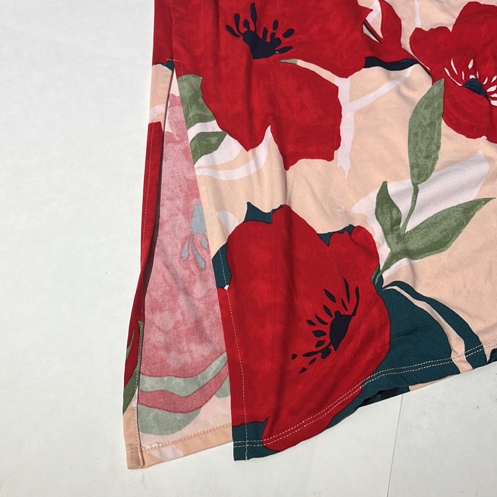 Cuddl Duds Flexwear medium floral dress sleeveless tank like new - Picture 6 of 7